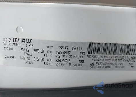 2016 Dodge Grand Caravan Sxt из США, поврежденный, VIN 2C4RDGCG2GR201735